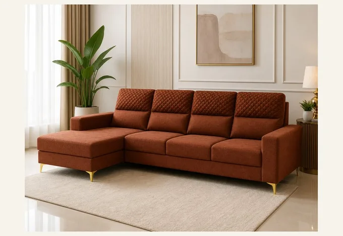 L-Shaped Chaise Sofa