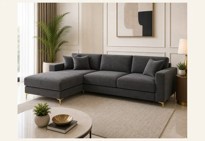Modern Slim-Leg Chaise
