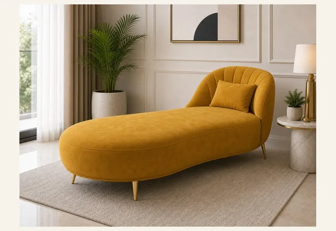 Curved Chaise Lounge
