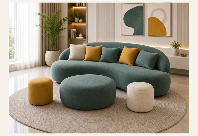 Playful Rounded Lounge Set